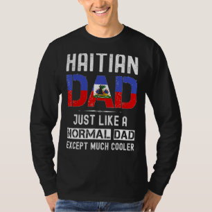 Haitis Pappa Fars dag Haitis Flagga Manar T Shirt