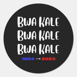 Haitis Pride Bwa Kale 1804 Självständighet Haitis Runt Klistermärke