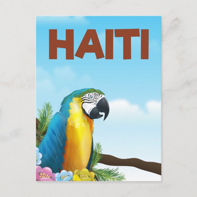 Haitis reseaffisch vykort (Framsida)