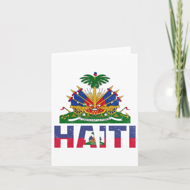 Haitis självständighetsdag Haitis Flagga Haiti Fla Kort (Framsida)