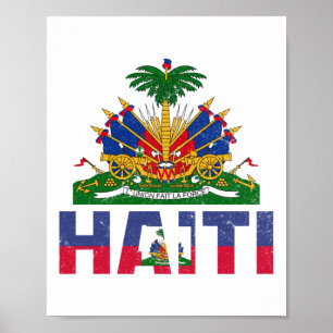 Haitis självständighetsdag Haitis Flagga Haiti Fla Poster