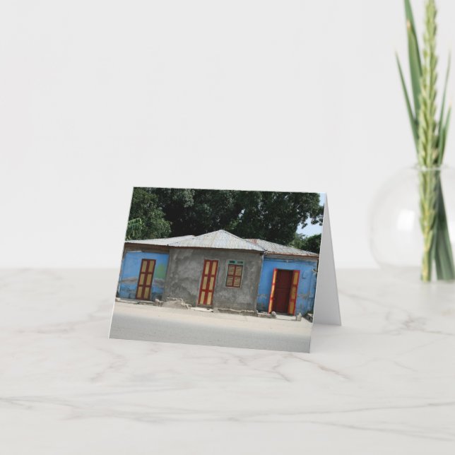 Haitis tomma anteckningskort (Framsida)