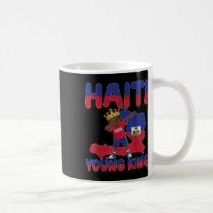 Haitis unga Kung Haitis Flagga Day Melanin for Bla Kaffemugg