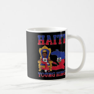 Haitis unga Kung Haitis Flagga Day Melanin for Bla Kaffemugg