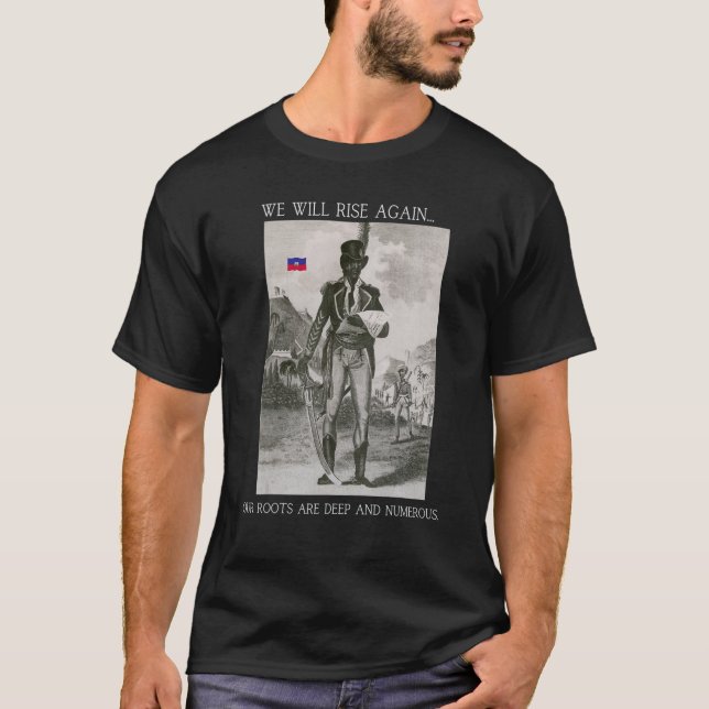 Haiti's Vintage Quote 1 T Shirt (Framsida)