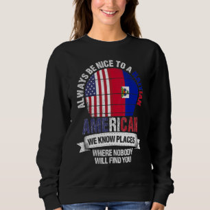 Haitisk-amerikaner Vi känner Platser där Land Hait T Shirt
