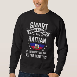 Haitisk flagga ursprunglig stolthet Haiti haitisk Lång Ärmad Tröja
