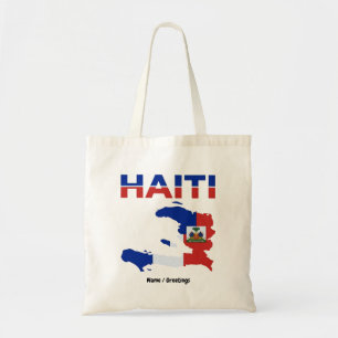 Haitisk stolthet Haiti Flagga Kartan Kulturarv Des Tygkasse