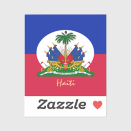Haitiska klistermärken för Flagga och Haiti, land/