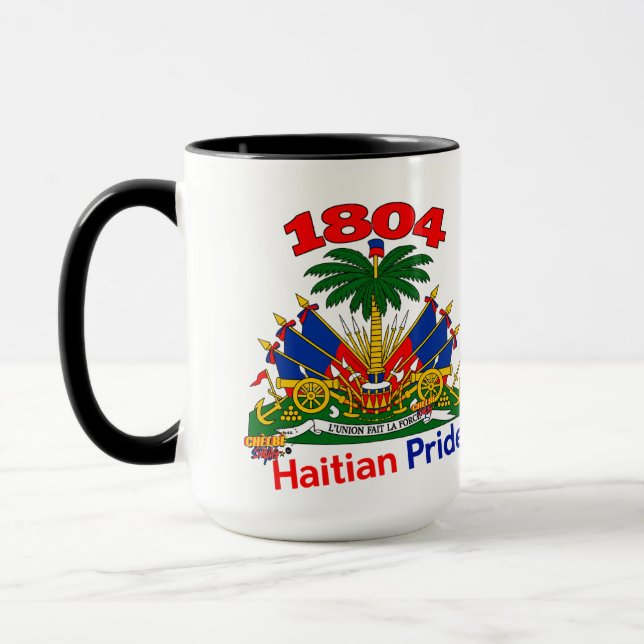 **Haitiska vibbar | 1804 statsvapen Tvåtonsmugg** Mugg (Vänster)