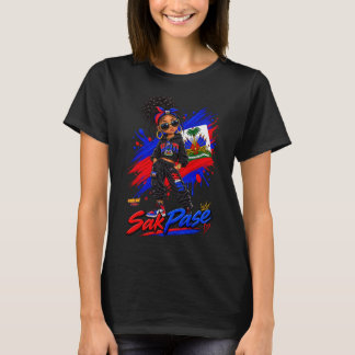 **Haitiska vibbar | Sak Pase Haitisk tjej t-shirt* T Shirt