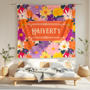 Haiverty Crowom Modern Blommigt Fleecefilt