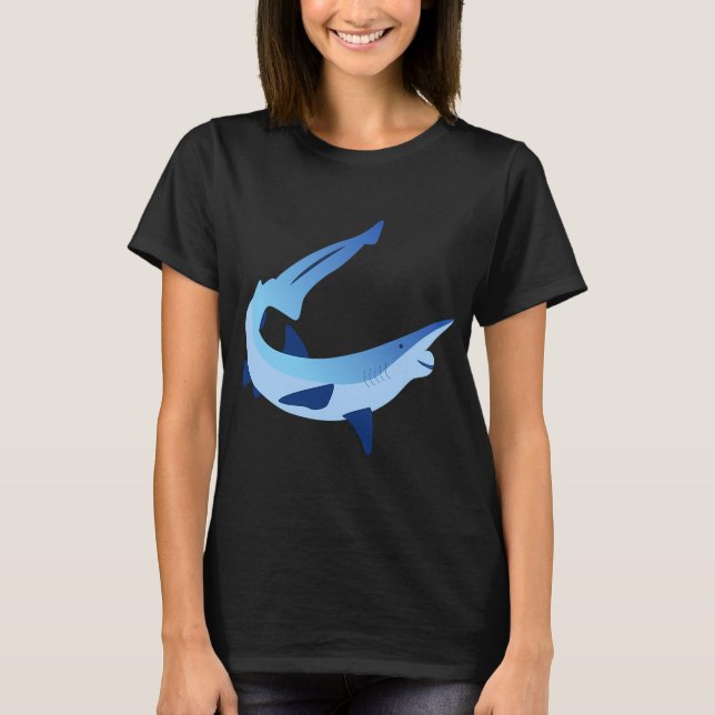 Haj â€“ Ljusblå T Shirt (Framsida)