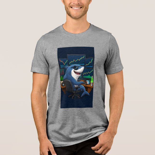 Haj av Wall Street. T Shirt (Framsida)