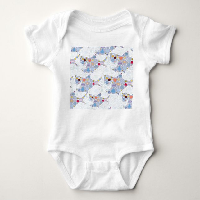 haj baby kostym t shirt (Framsida)