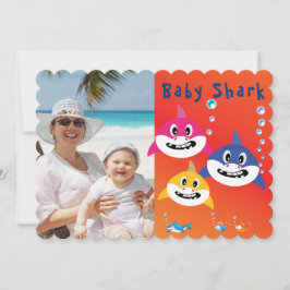 Haj Födelsagsfest Coola Roliga Kul Barn Inbjudningar