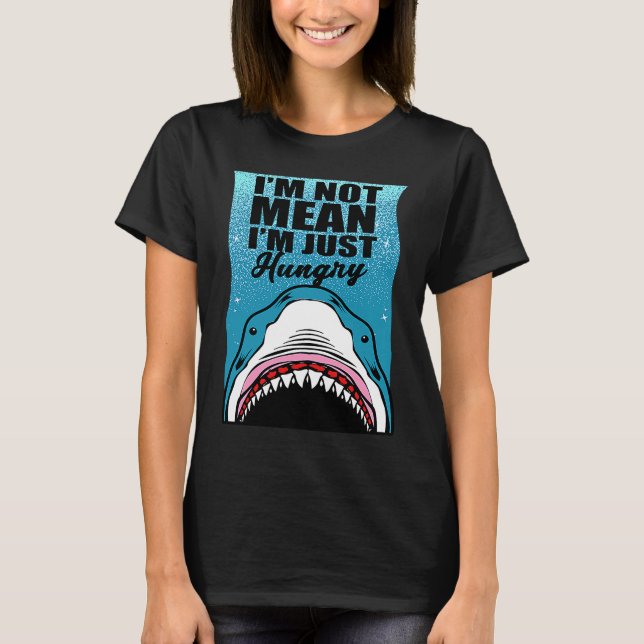 Haj Jag är inte elak T Shirt (Framsida)