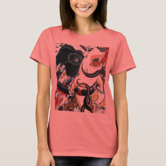 haj kontra bläckfisk t-shirt