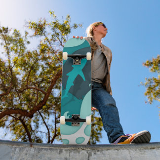 Haj Mini Skateboard Bräda 18,5 Cm