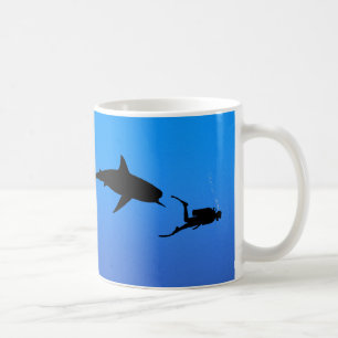 Haj och SCUBA Kaffemugg