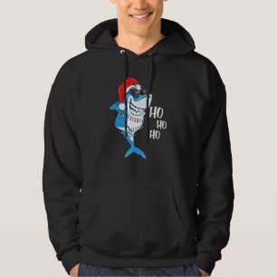 Haj Santa Tee Haj Hatt Ljus Jul Xmas 1 Hoodie