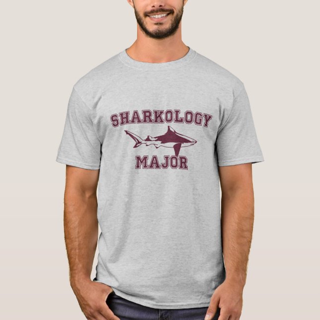 Haj: Sharkology ha som huvudämne Tröja (Framsida)