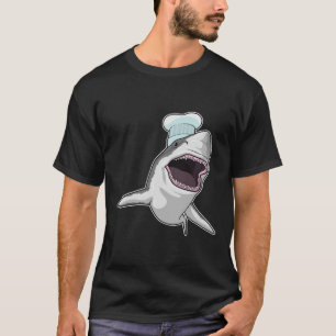Haj som kock med kockmössa t shirt