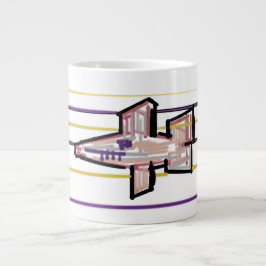 Haj sommar glädje jumbo mugg