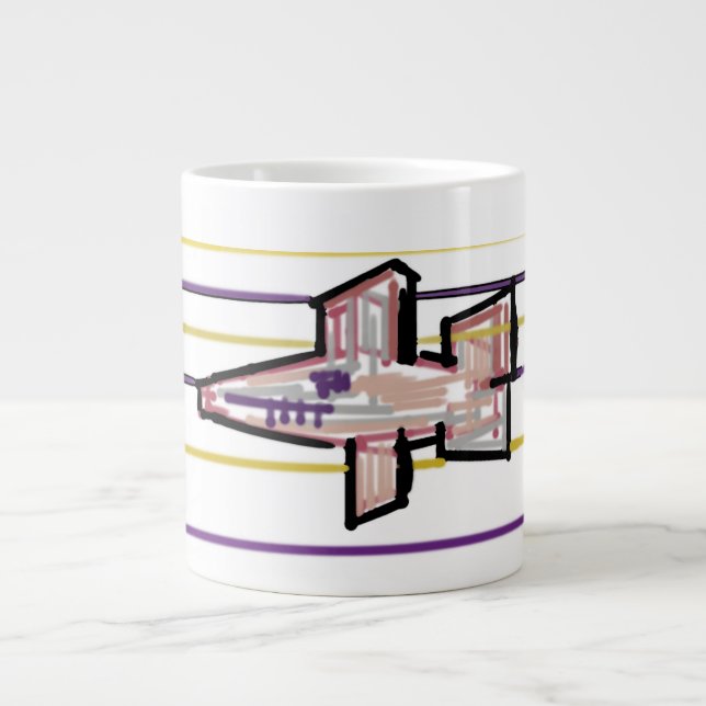 Haj sommar glädje jumbo mugg (Framsidan)