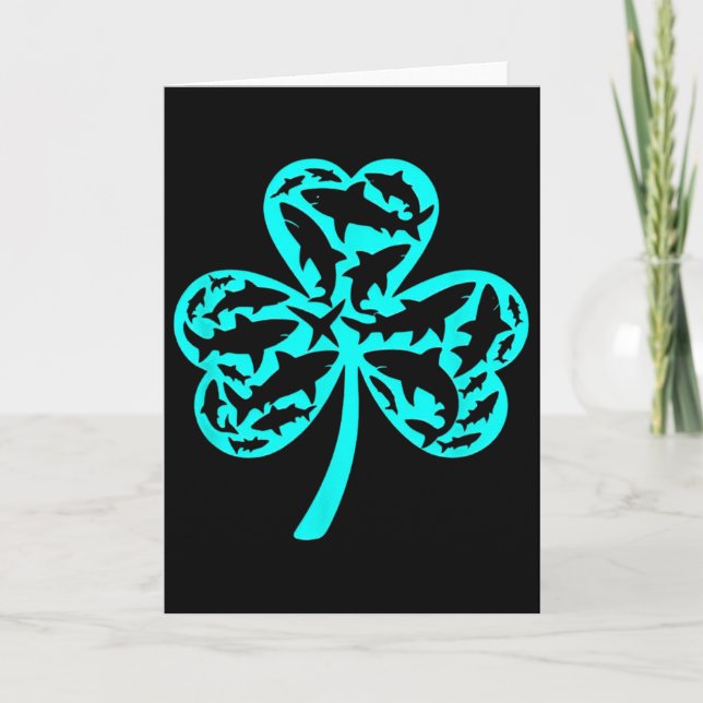 Haj St Patricks Day Pojkar Barn St Pats Hajar  Kort (Framsida)