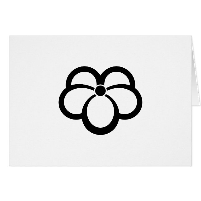 Hajad vivel från Korin-stil Hälsningskort (Framsidan Horizontal)