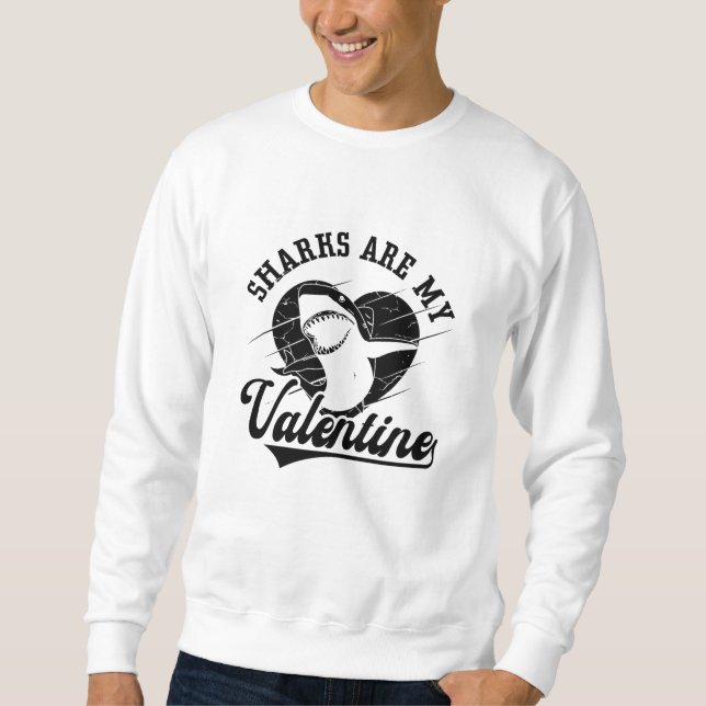 Hajar är min Valentine Dive Freediver Freediving F Lång Ärmad Tröja (Framsida)