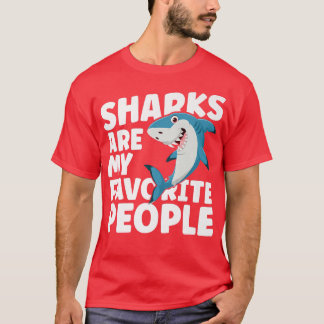 Hajar är mina favoriter Cute Shark Älskare T Shirt