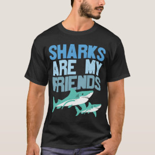 Hajar är mina vänner Coola Shark Scuba Divers T Shirt