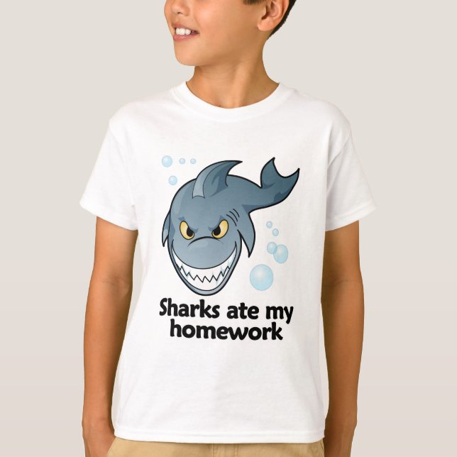 Hajar åt min läxa tee shirt (Framsida)