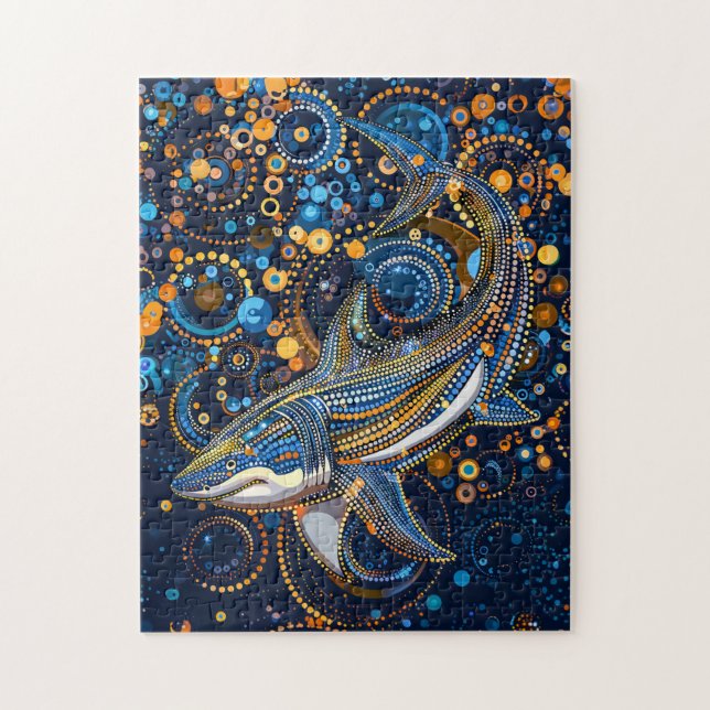 Hajar i Aborigine Dot Art Stil Pussel (Vertikal)