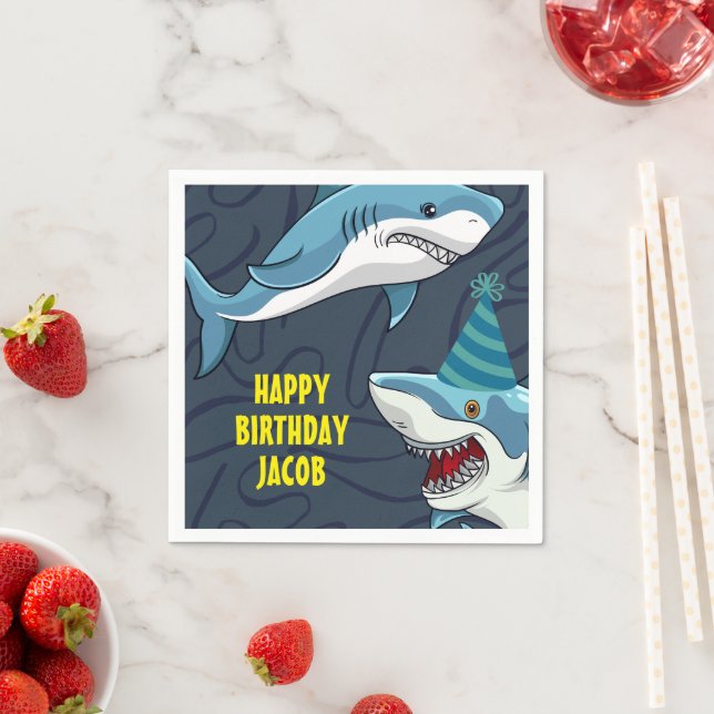 Hajar i förklädnad vid barns födelsedag pappersservett (Insitu)