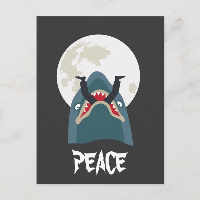 Hajar i måne natt vykort (Framsida)