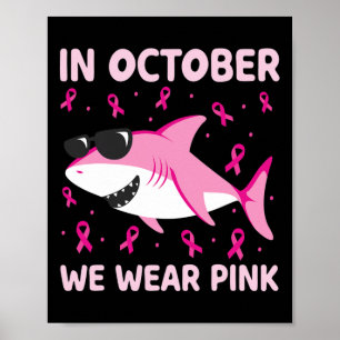 Hajar i oktober Bäror vi Rosa till bröstcancerbarn Poster