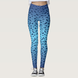 Hajar och hammerhead-hajar leggings
