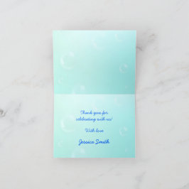 Hajar och Starfish Cute Kawaii Baby Shower Tack Kort
