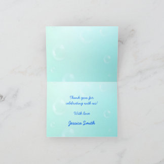 Hajar och Starfish Cute Kawaii Baby Shower Tack Kort