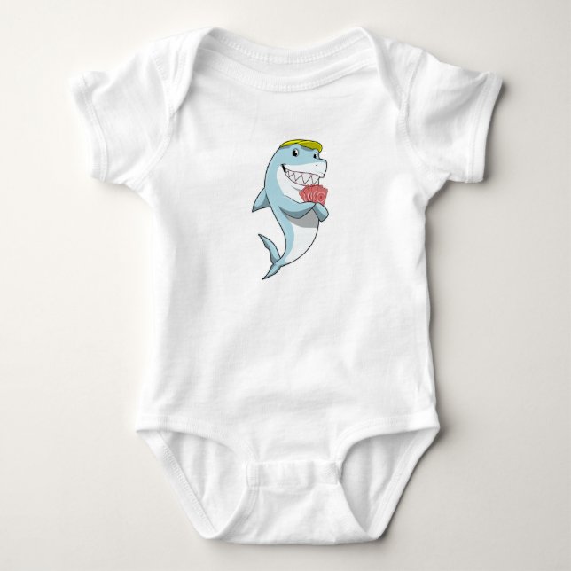 Hajar på Poker med Poker-kort T Shirt (Framsida)