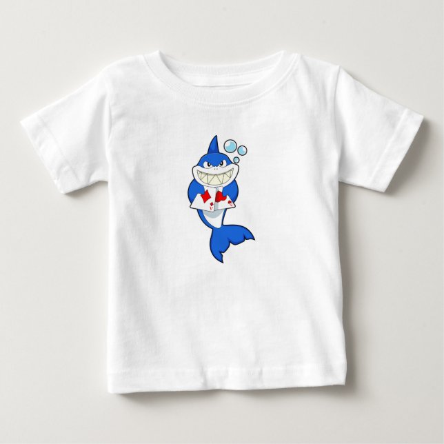 Hajar på Poker med Poker-kort T Shirt (Framsida)
