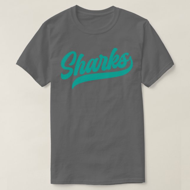 Hajar Retro San Jose Sharks T Shirt (Design framsida)