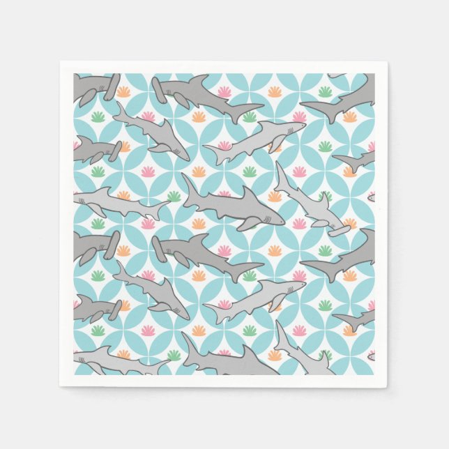 Hajar simmar Mid Century Current Pappersservett (Framsidan)