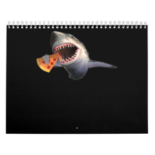 Hajar som äter Pizza Shark Älskare-gåvor Kalender
