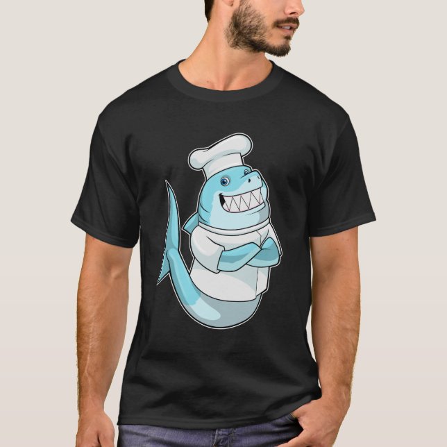 Hajar som Chef med kokapron T Shirt (Framsida)