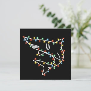 Hajar Träd Jul Xmas Husdjur Djur Haj Älskare Julkort