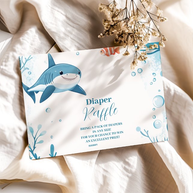 Hajar under havets havsdjur Diapper Raffle Tilläggskort (Skapare uppladdad)